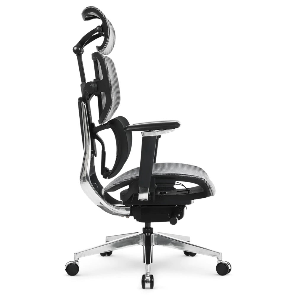 Silla de Oficina DT3 Ergonomica Reposo Lumbar Malla Transpirable Estructura de Aluminio y Nylon Reclinable 135° 14346-8
