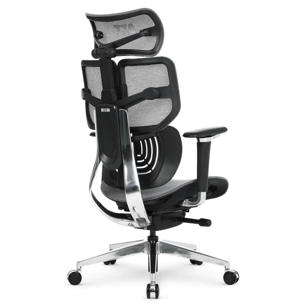Silla de Oficina DT3 Ergonomica Reposo Lumbar Malla Transpirable Estructura de Aluminio y Nylon Reclinable 135° 14346-8