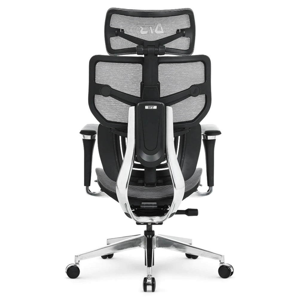 Silla de Oficina DT3 Ergonomica Reposo Lumbar Malla Transpirable Estructura de Aluminio y Nylon Reclinable 135° 14346-8