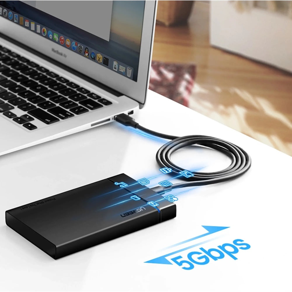 Cable Ugreen USB-C a USB-A 3.0 15W 3A Longitud 1m Chip Inteligente para Proteccion Electrica 20882