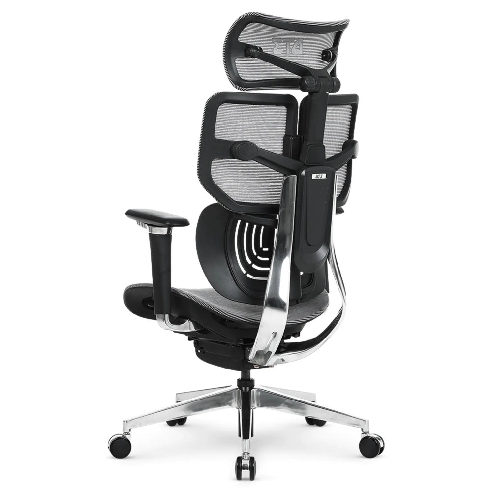 Silla de Oficina DT3 Ergonomica Reposo Lumbar Malla Transpirable Estructura de Aluminio y Nylon Reclinable 135° 14346-8