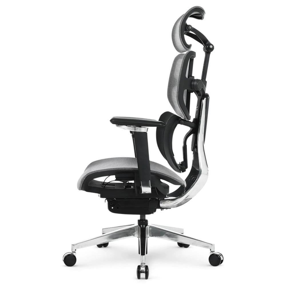 Silla de Oficina DT3 Ergonomica Reposo Lumbar Malla Transpirable Estructura de Aluminio y Nylon Reclinable 135° 14346-8