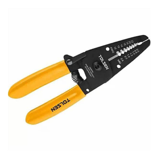 Alicate Pelacable Tolsen 7en1 Medidas del Cable 0.6 a 2.6mm con Agarre y Cortador 38051