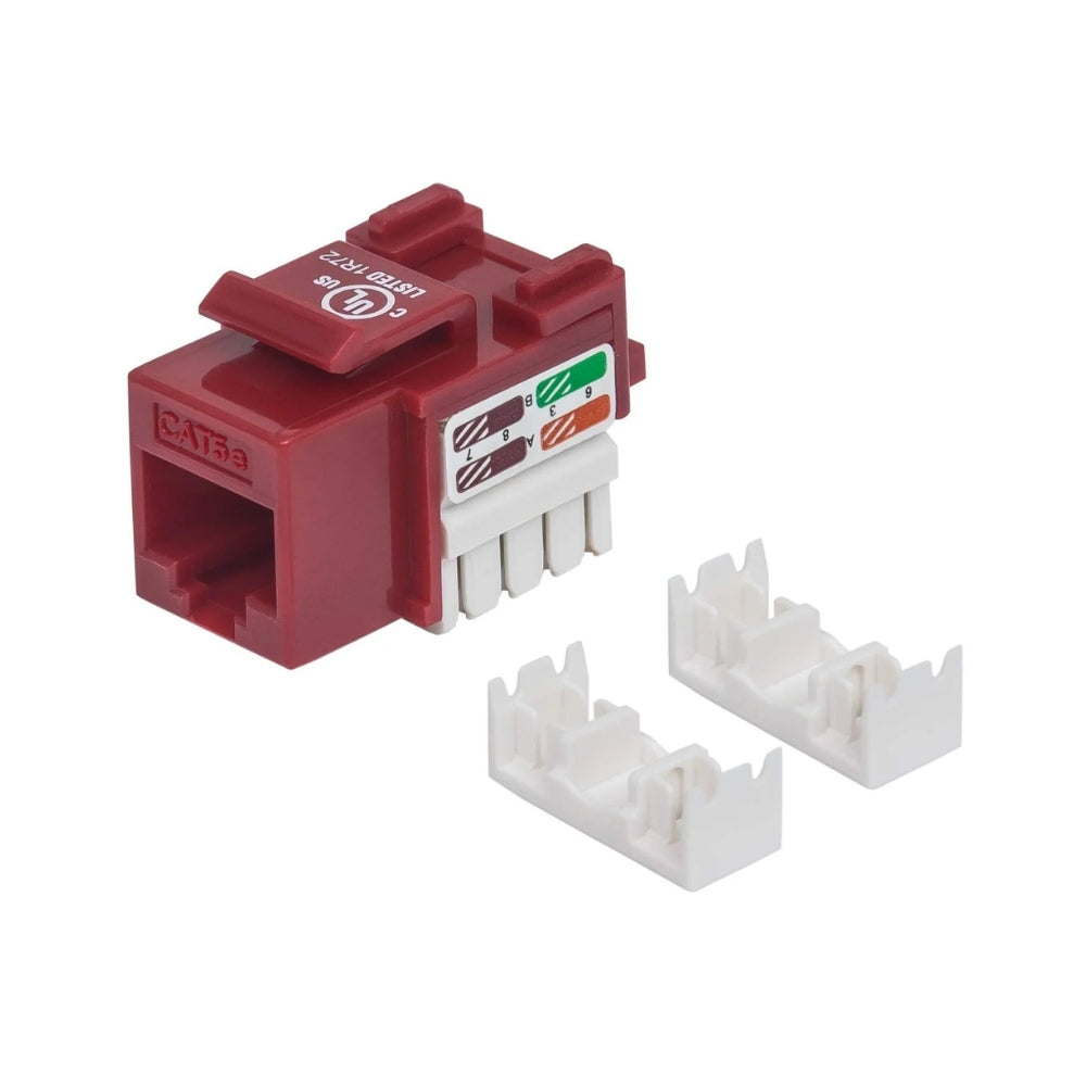 Conector RJ45 Intellinet Cat5E UTP cumple con ANSI TIA EIA 568B.2 Jack-Rojo 210478