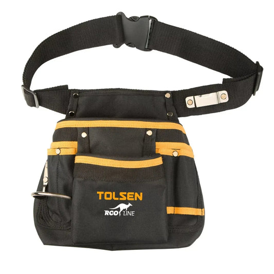 Cinturon porta Herramientas Tolsen Resistente incluye 11 Bolsillos 80120