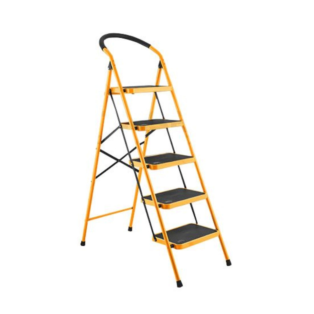 Escalera Tolsen de Acero de 5 Peldaños Capacidad hasta 150Kg 62685