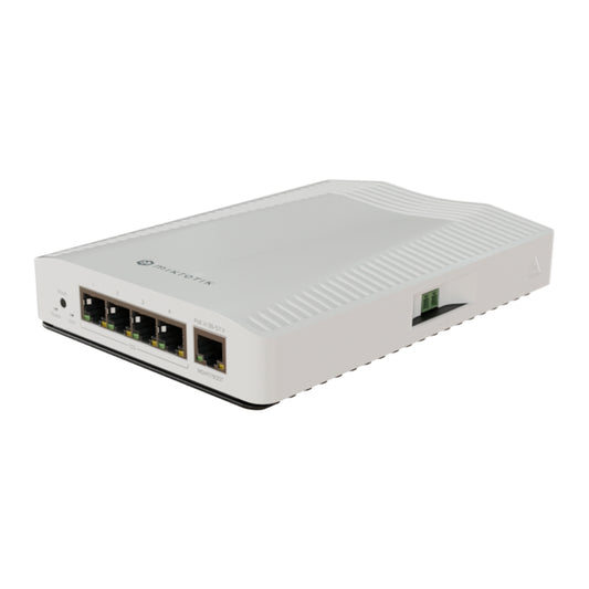 Cloud Router Mikrotik Switch 4 Puertos 10G Soporte DIN CPU Dual Core RAM 512MB RouterOS v7 Licencia Nivel 5 CRS304-4XG-IN