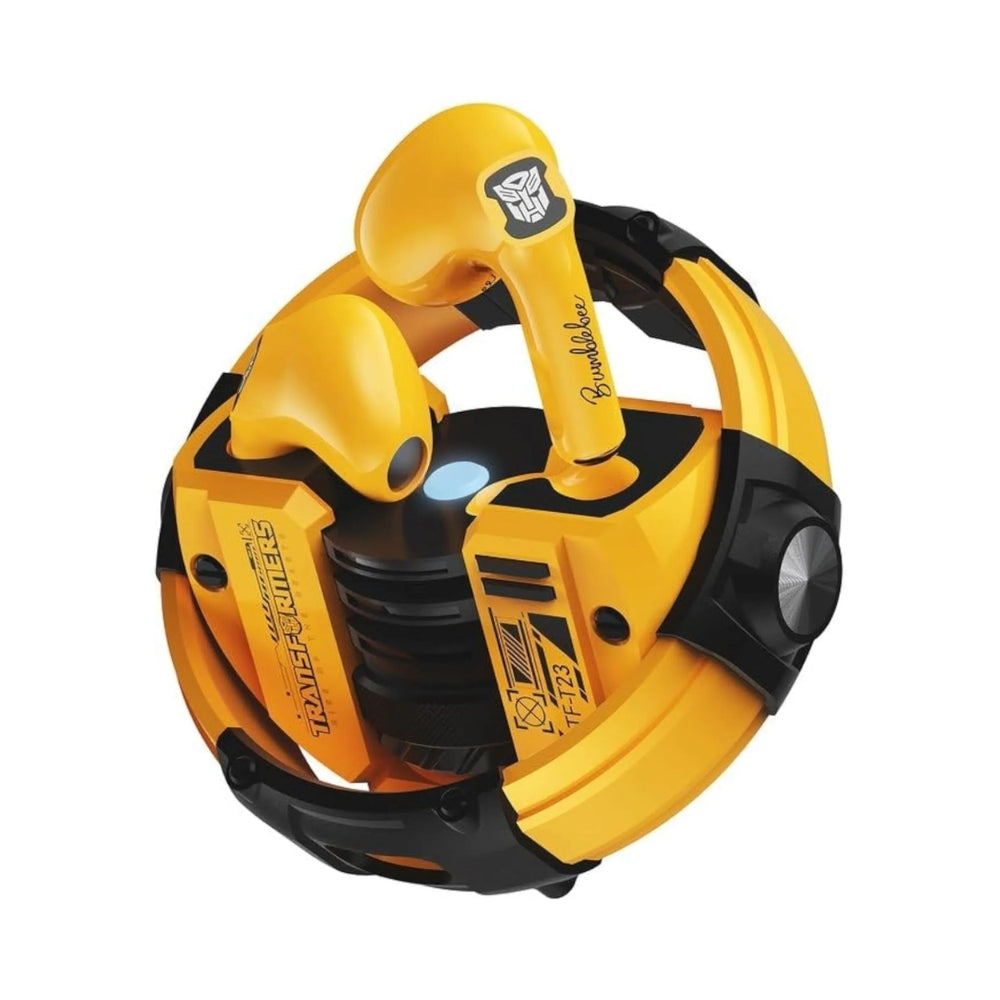 Auriculares Inalambricos Transformers Bumblebee IPX5 BT v5.4 Bateria hasta 5 Horas Modo Dual Control de Volumen Tactil Puerto USB-C TF-T23-YW