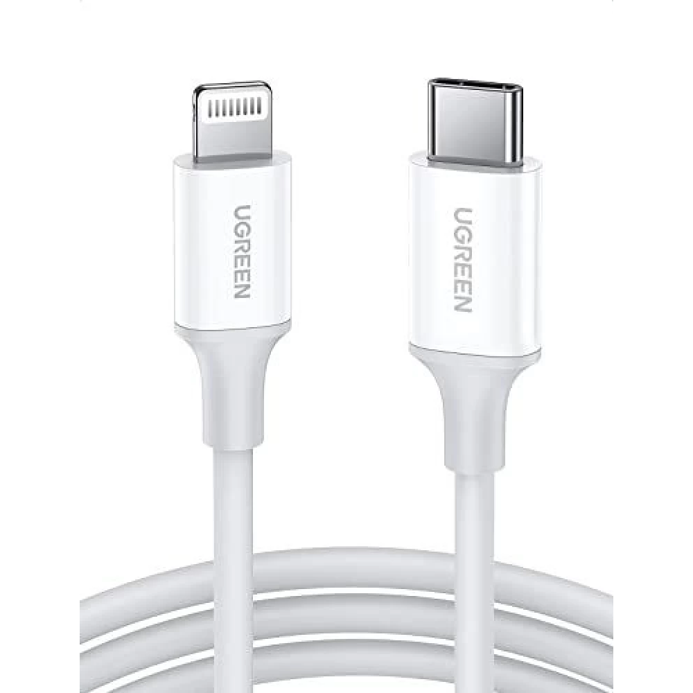 Cable Ugreen de Carga para Iphone MFI Certificado USB-C a Lightning PD20W Carga Rapida Velocidad hasta 480Mbps 10493