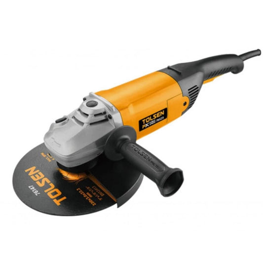 Amoladora Angular Tolsen de 9" Potencia 2400Watts Diametro del Disco 230mm 79525