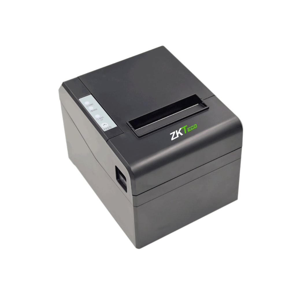 Impresora Termica ZKTeco de Escritorio Ancho de Papel 80mm Velocidad 230mm/s TPH: 100Km Comunicacion USB RS232 y Ethernet ZKP8001