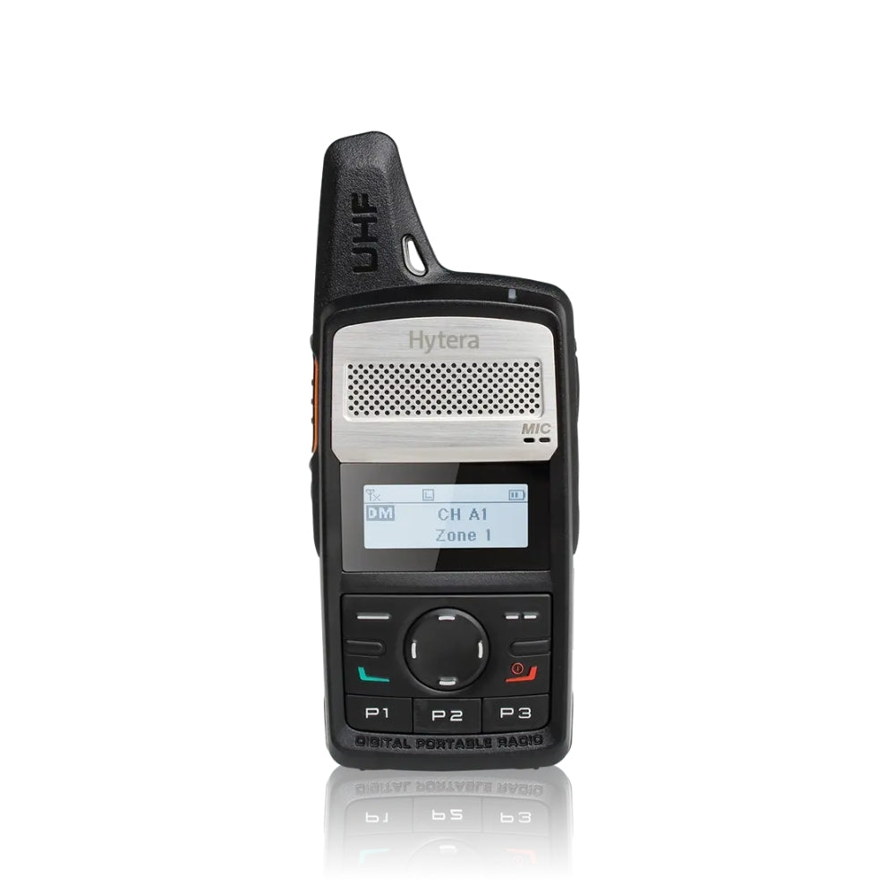 Radio Portable Hytera UHF Digital Analogico Frecuencia 430 a 470MHz 256 Canales Potencia 3W IP54 Bateria 2000mAh PD366Uc