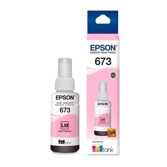 Botella de Tinta Epson T673 color Magenta Suave de 70ml T673620-AL