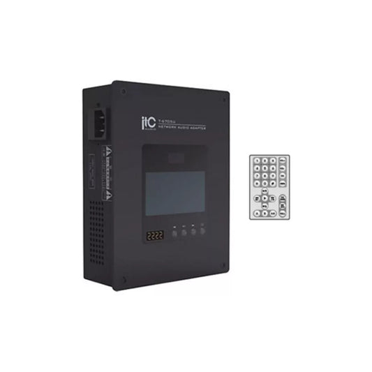 Amplificador ITC de Pared IP Potencia 15W Puerto USB MP3 Salida para Parlantes 4Ohm Alimentacion 220Vac T-6705U