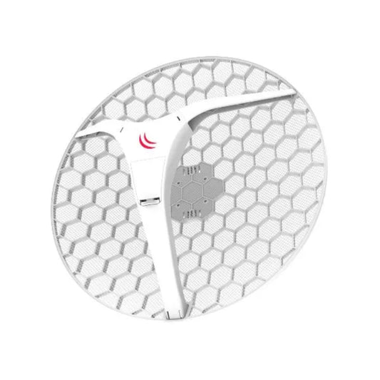Pack de 4 CPE Mikrotik LHG XL 5AC Frecuencia 5GHz Ganancia 27dBi Potencia 25dBm 802.11A/N/AC + 1 Ethernet Gigabit Soporta PoE CPU 716MHz RAM 256MB Licencia Nivel 3 RBLHGG-5acD-XL4pack