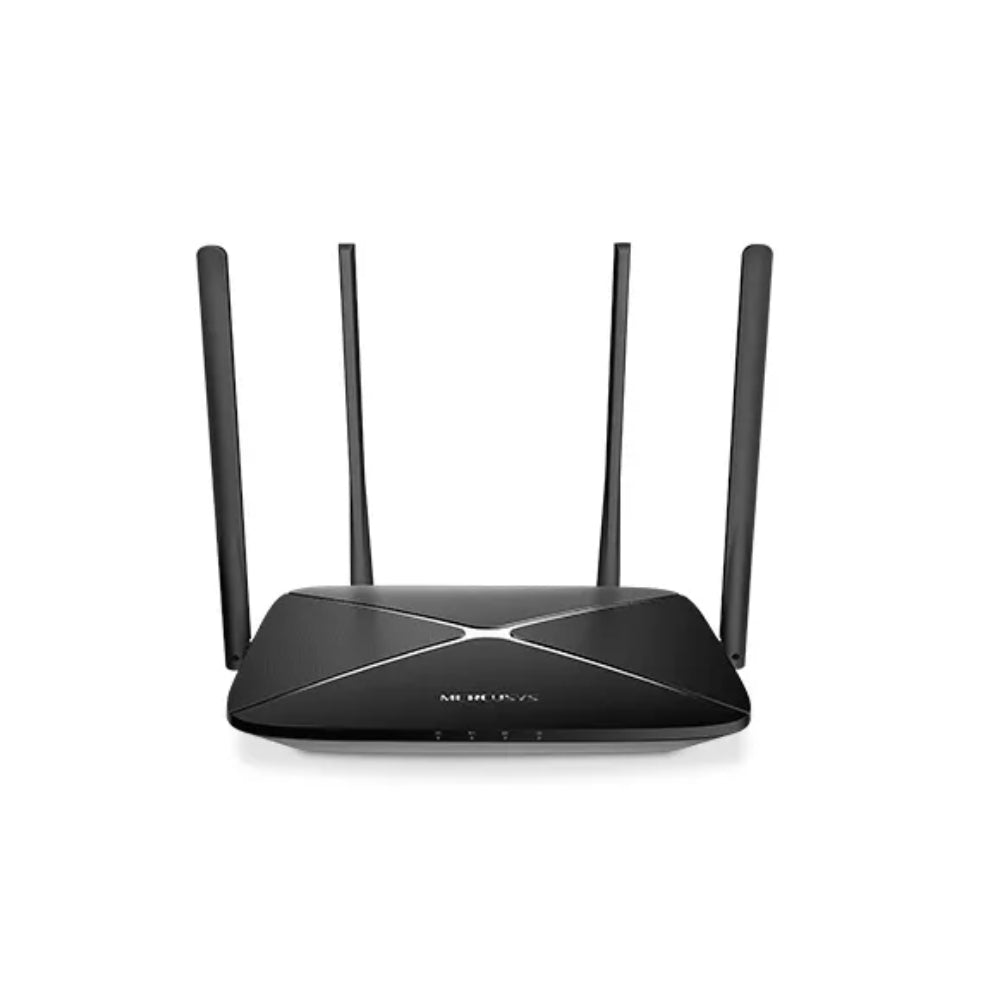 Router Mercusys Inalambrico AC1200 867Mbps 5.0GHz 300Mbps 2.4GHz 4 Puertos Gigabit 4 Antenas Fijas MIMO 2x2 AC12G