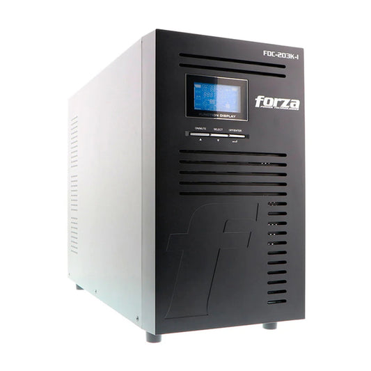 UPS En Linea Forza 3KVA 3KW Pantalla LCD Comunicacion USB SNMP RS232 con 9 Salidas IEC FDC-203K-I