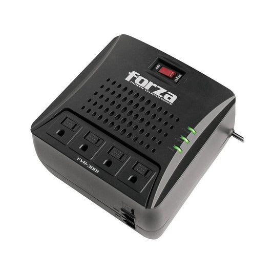 Estabilizador Forza Regulador Automatico de Voltaje 3000VA 1500W con 4 Salidas NEMA FVR-3002