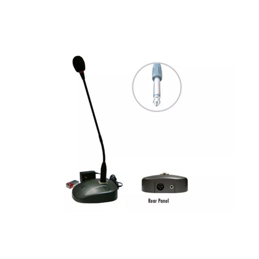 Microfono ITC de Sobremesa con Tono de Alerta Frecuencia de Respuesta 50Hz a 12KHz Sensibilidad 63dB Alimentacion 12Vdc o Bateria 9V T-621A