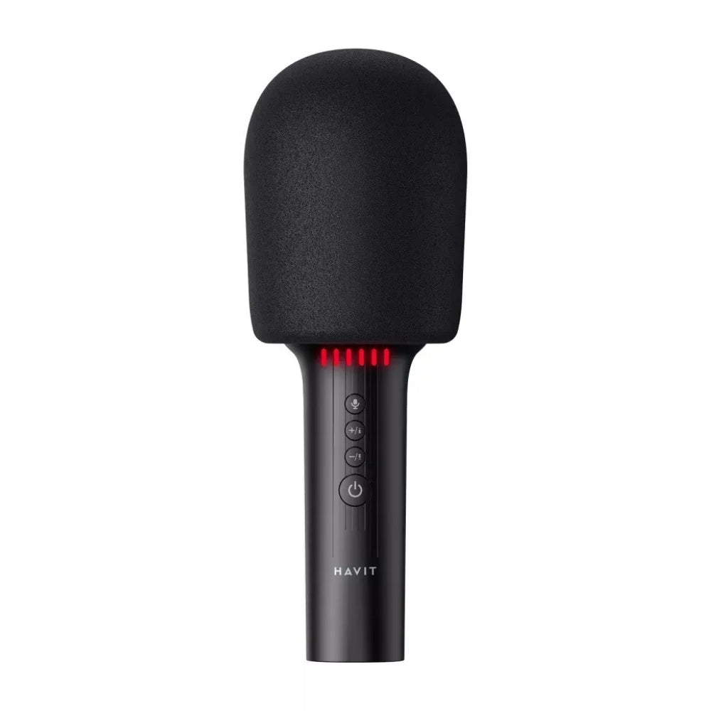 Karaoke Havit Portatil Bluetooth 5.0 Microfono Portatil con Bateria Interna hasta 6 Horas Lector Micro SD Android iOS SK851BT