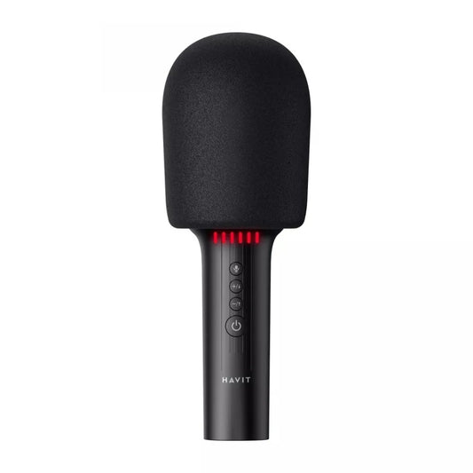 Karaoke Havit Portatil Bluetooth 5.0 Microfono Portatil con Bateria Interna hasta 6 Horas Lector Micro SD Android iOS SK851BT
