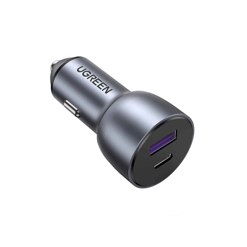 Cargador Ugreen de Vehiculo Puerto USB-A PD30W+SCP22.5W Puerto USB-C 42.5W Maximo Soporta PD QC 3.0 con Proteccion Electrica 40858