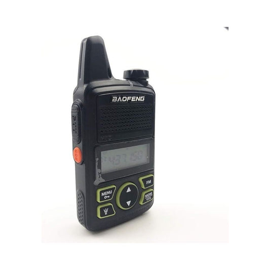 Mini Walkie Talkie Baofeng UHF con Pantalla Analogico 400 a 470 MHz 20 Canales Potencia 2W con Manos Libres BF-T1