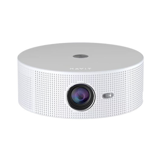 Proyector Havit Smart Imersivo HD Soporta FullHD 1080P Pantalla 32" hasta 200" 7500 Lumens 180 ANSI Lumens Semi Enfoque Automatico Doble Banda 2.4 y 5.0GHz PJ217-EU-WH