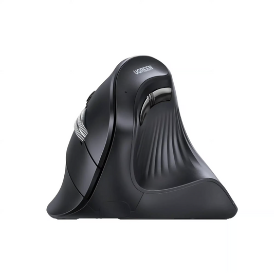 Mouse Ugreen Inalambrico Dual Vertical conecta hasta 3 Dispositivos en Simultaneo Bluetooth 5.0 y USB-A 2.4GHz compatible con Windows MAC Android y Chrome OS hasta 4000 DPI 25444