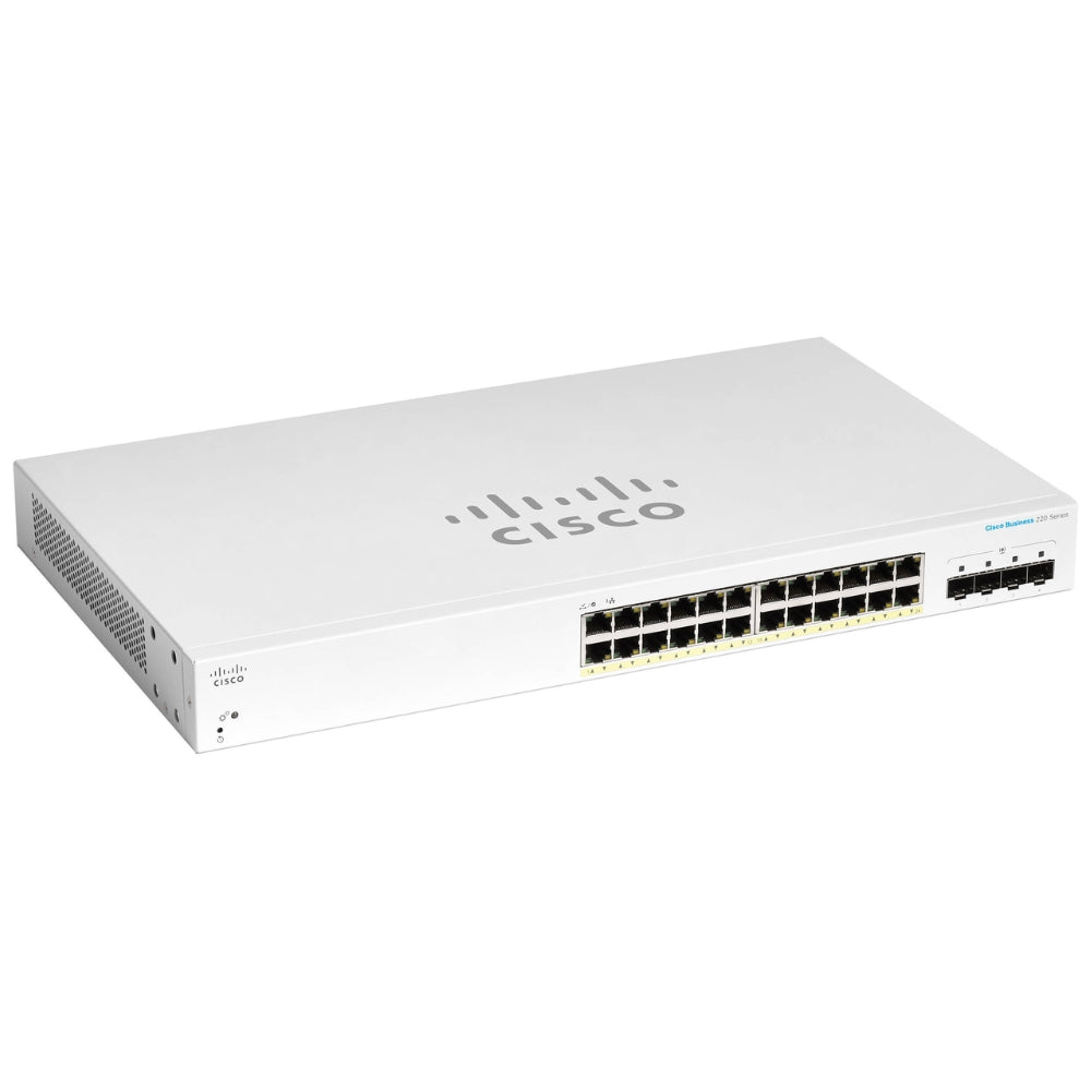 Switch Cisco CBS220 Inteligente 24 Puertos GE PoE 4x1G SFP CBS220-24P-4G-NA