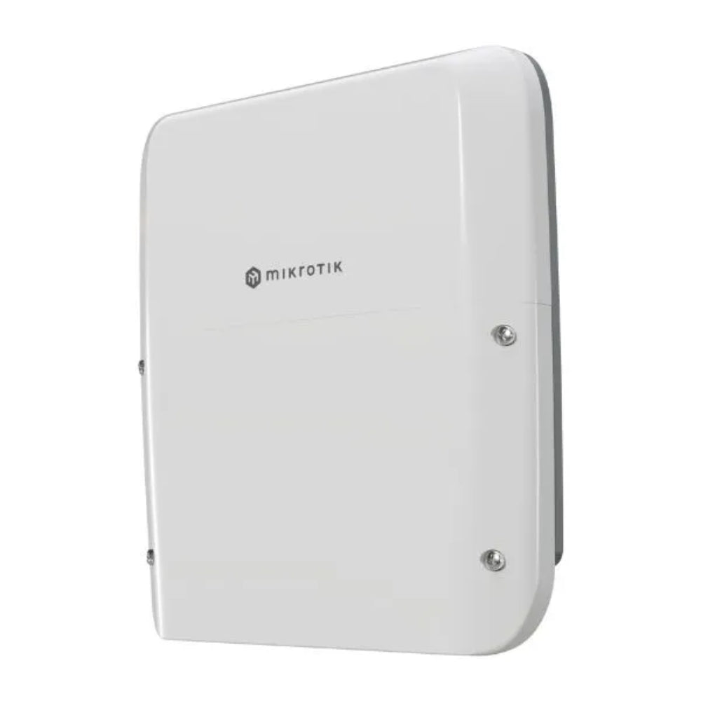 Router Board Mikrotik para Exterior 7 Puertos Gigabit + 1 Puerto SFP 2.5G CPU Quad Core ARMv8 1.4GHz RAM 1GB DDR4 Soporta PoE In Licencia Nivel 5 RB5009UPr+S+OUT