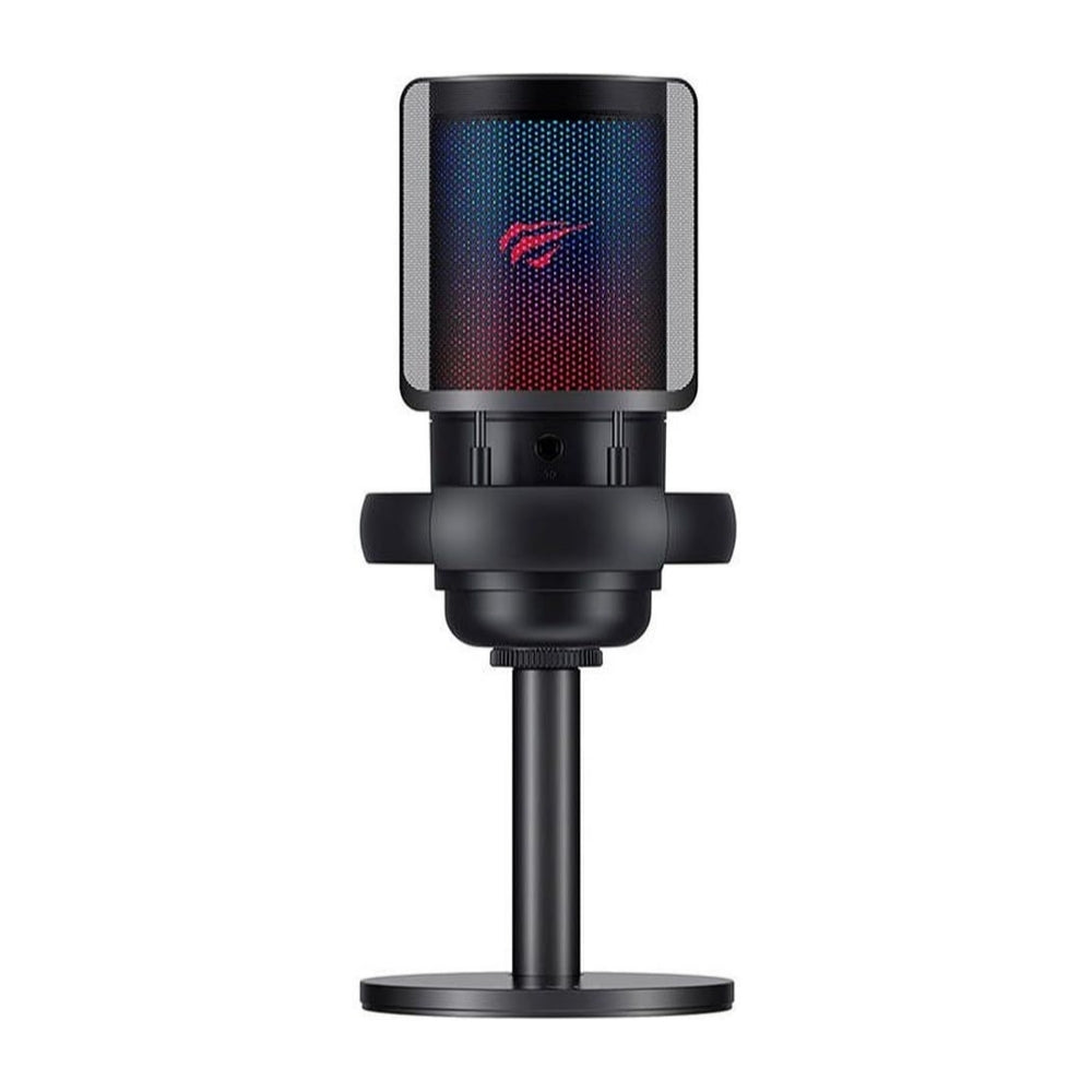 Microfono Havit RGB con Brazo Hidraulico para Streaming con Boton Tactil Mute Cardiode Frecuencia 30Hz a 20KHz GK50 PRO