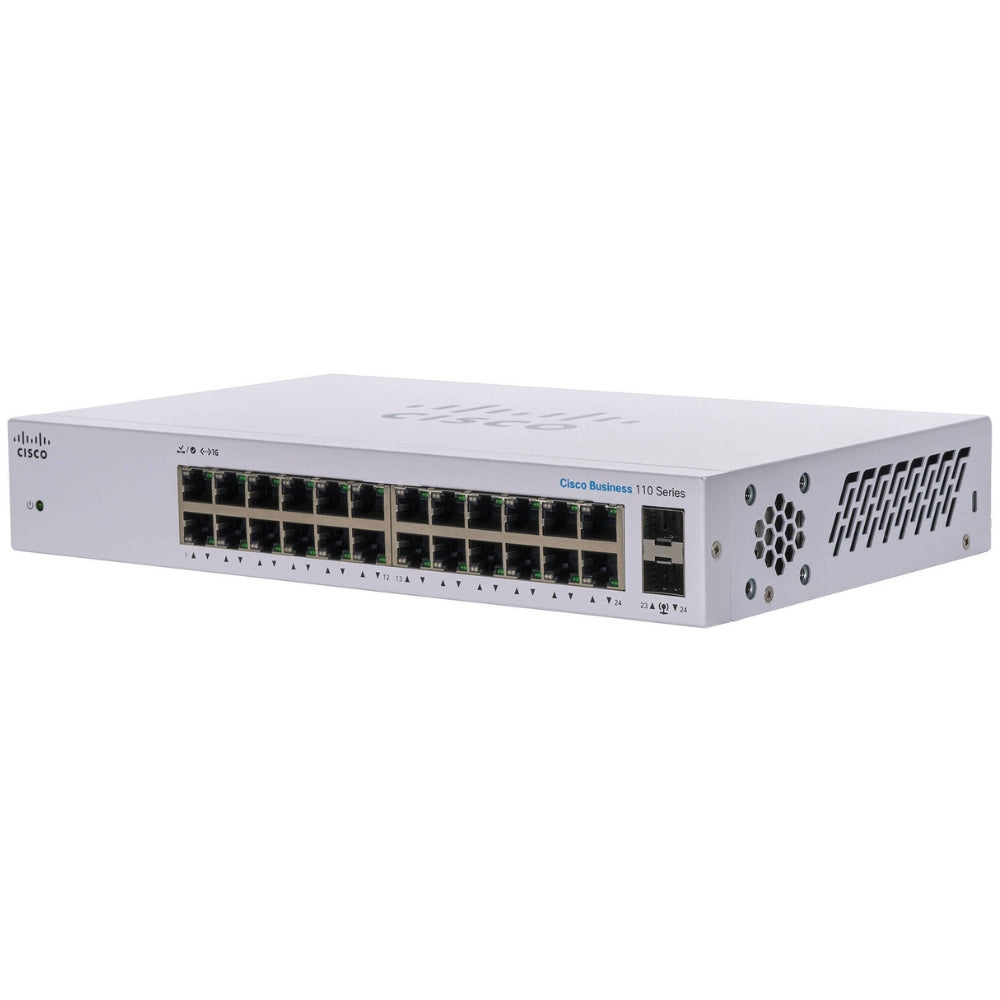 Switch Cisco CBS110 No Administrable 24 Puertos GE 2x1G SFP Compartido CBS110-24T-NA