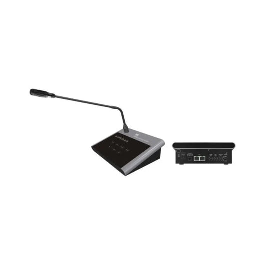 Microfono ITC Megafonia Remoto 4 Zonas Comunicacion RS-485 Nivel de Salida 1V/76000 Frecuencia 80Hz-16KHz Alcance 1Km T-214B