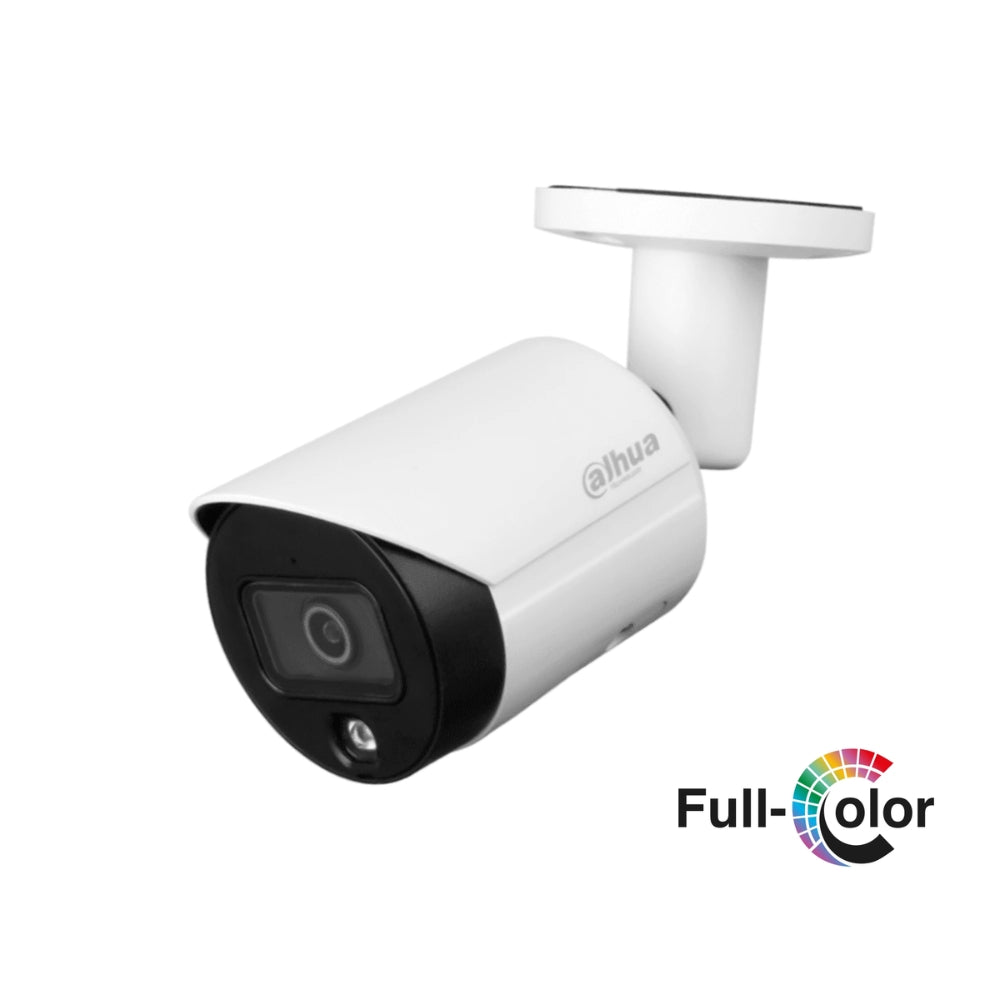 Camara Dahua HDCVI Bala 2MP Full Color Metalica Lente 2.8mm 30fps 1080p IP67 HAC-HFW1239TN-LED-028B-S2