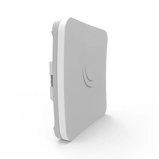 Router CPE Backbone Mikrotik SXTsq Lite5 Inalambrico MiMo Frecuencia 5GHz Antena 16dBi Norma 802.11A/N Ethernet 10/100Mbps Licencia Nivel 3 Incluye Fuente RBSXTsq5nD