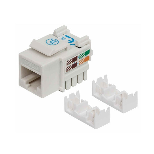 Conector RJ45 Intellinet Cat5E UTP cumple con ANSI TIA EIA 568B.2 Jack-Blanco 210355