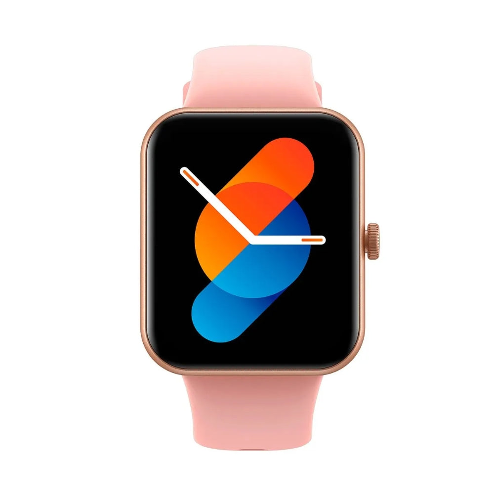 Reloj Havit Smartwatch con Asistente de Voz y Llamadas Monitoreo de Salud Sensor de Temperatura Resistente al Agua IP67 color Rosado M9034-P