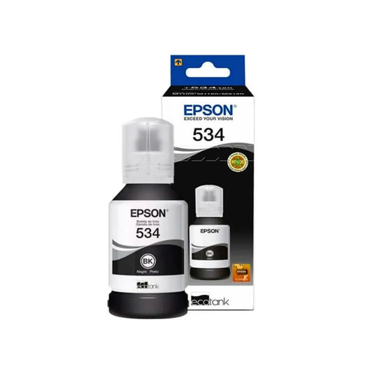 Botella de Tinta Epson T534 color Negro de 120ml T534120-AL