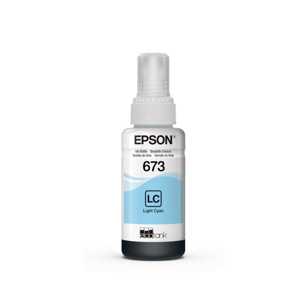 Botella de Tinta Epson T673 color Cian Suave de 70ml T673520-AL