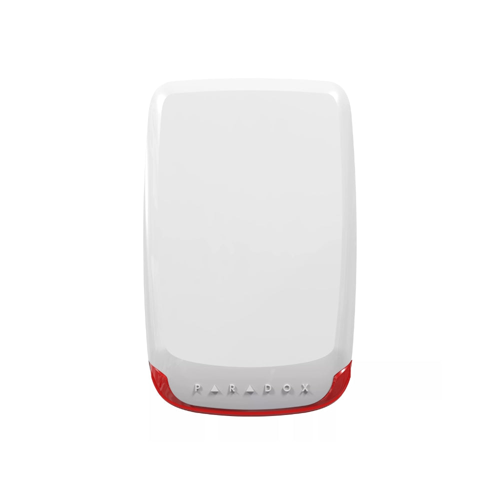 Sirena Paradox Inalambrica para Exterior 100dB 433 MHz con Luz Estrobo Compatible con Magellan RTX3 SR230