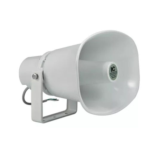 Parlante ITC para Exterior IP66 Tipo Corneta Potencia 15W 30W 100V Nivel de Presion Sonora 130dB 1W/1M Frecuencia de Respuesta 300Hz-13KHz T-720A