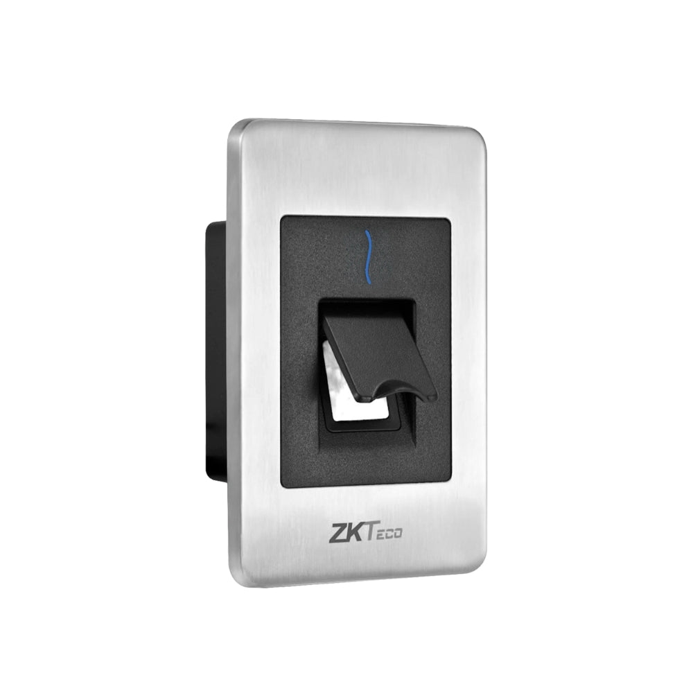 Lector de Huella Digital Zkteco y Lector RFID 125KHz Comunicacion RS485 Compatible con Serie InBio No incluye Adaptador 12Vdc FR1500S