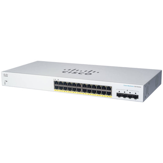 Switch Cisco CBS220 Inteligente 24 Puertos GE 4x1G SFP CBS220-24T-4G-NA