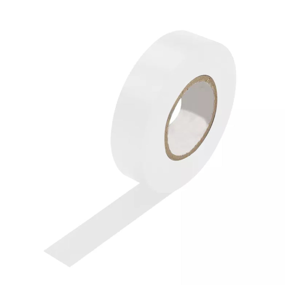 Bolsa de 10 Cinta Aislante de PVC Tolsen de 9.15 Metros color Blanco 38024