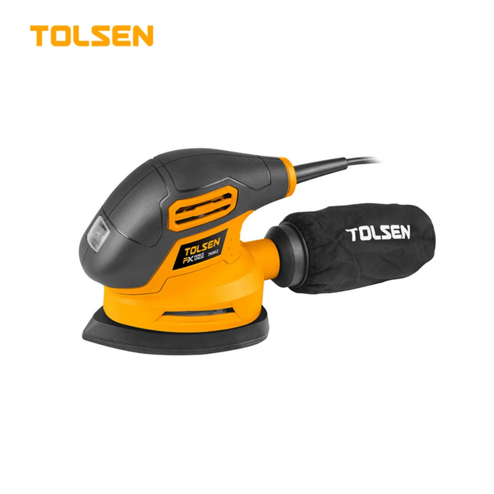 Lijadora Tolsen Orbital de Palma 200Watts Tamaño de Almohadilla 140x140x90mm 79562