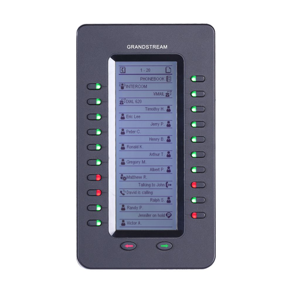 Extension de Teclado GranDStream para GXP2140-2170-GXV3240 Teclas BLF Touchscreen con 20 Botones Programables Hasta 4 Modulos GXP2200EXT