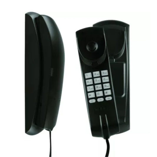 Telefono Intelbras TC20 Analogico Alambrico Basico Universal Teclado ILuminado con Soporte para Pared o Mesa color Negro 4090408