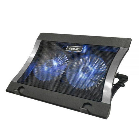 Soporte Cooler Havit para Laptop hasta 16" con 2 ventiladores y 2 Puertos USB-A HV-F2051