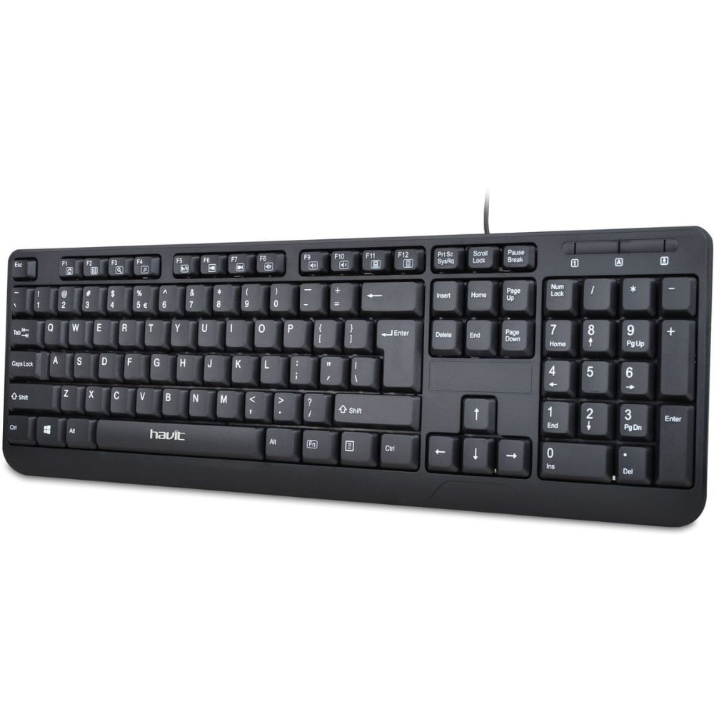 Teclado Havit en Español 104 Teclas Cable 1.5m Puerto USB-A HV-KB378-SP